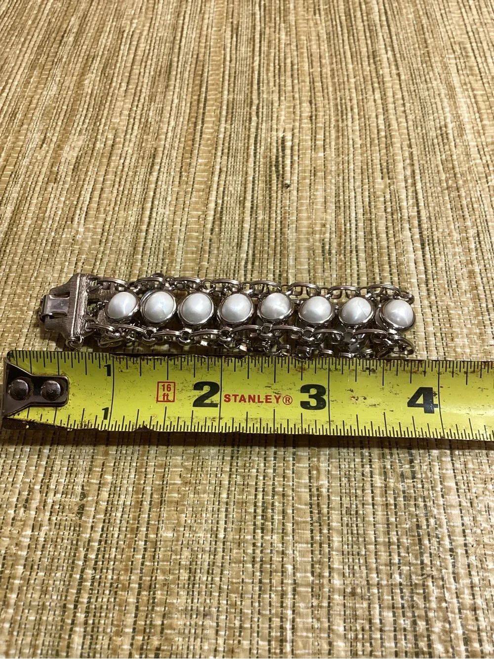 Vintage  White Stone Bracelet - Women's Fashion Jewelry
